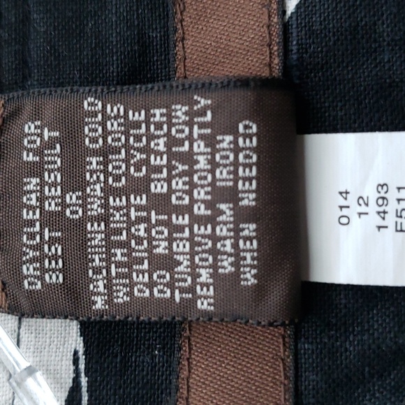 ☕ Merona Black and White Floral Linen Skirt - Picture 5 of 7